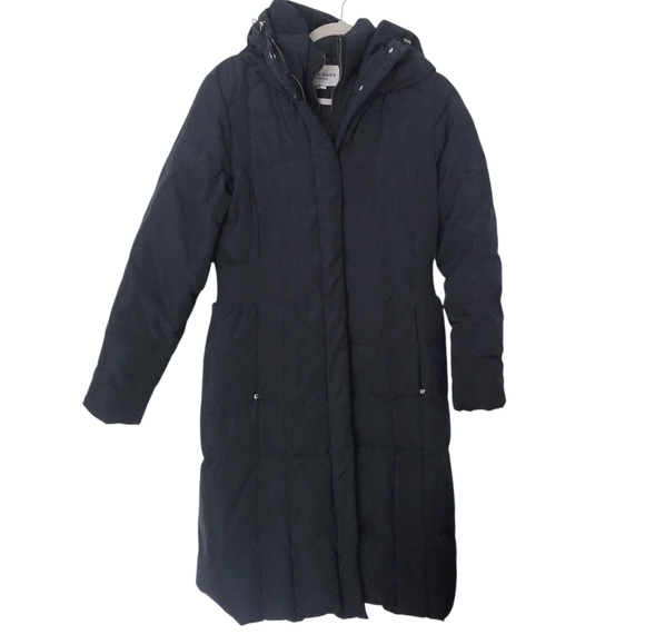 Cole Hann Women's Navy Long Puffer Coat Medium - Picture 1 of 15